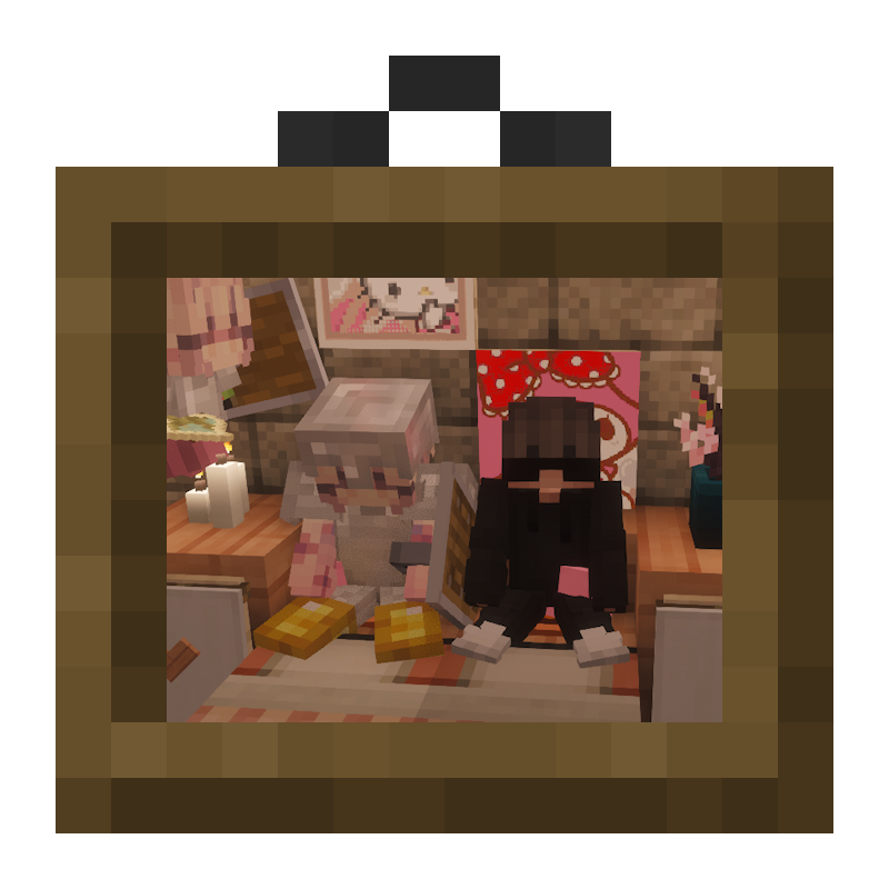 A cozy Minecraft memory of us together