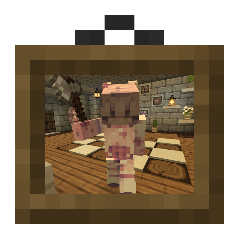 A Minecraft memory inside our home